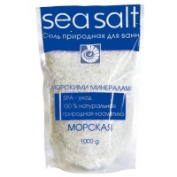 Соль д/ванной МОРСКАЯ с морскими минералами 1000г (дой-пак)